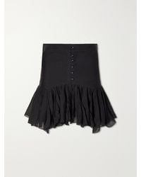 Isabel Marant - Daneen Cotton-Blend Mini Skirt - Lyst