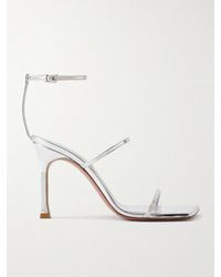 AMINA MUADDI - Maya Mirrored-Leather Sandals - Lyst
