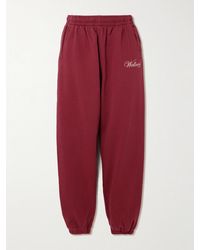 Sporty & Rich - Soho Printed Cotton-Jersey Tapered Track Pants - Lyst