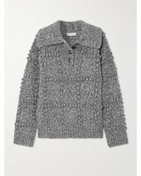 Altuzarra - Mitch Textured Merino Wool Polo Sweater - Lyst