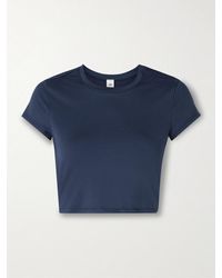 Alo Yoga - Finesse Verkürztes T-Shirt Aus Alosoft-Jersey - Lyst