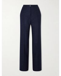 Giuliva Heritage - Janice Wool-Blend Bouclé-Tweed Straight-Leg Pants - Lyst