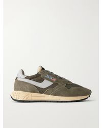 Autry - Reelwind Low Leather And Suede-Trimmed Mesh And Shell Sneakers - Lyst