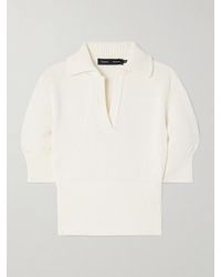 Proenza Schouler - Reeve Cropped Cotton-Blend Polo Top - Lyst