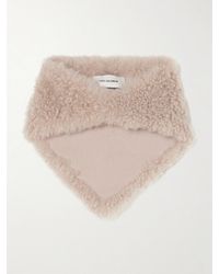 Yves Salomon - Shearling And Wool Scarf - Lyst