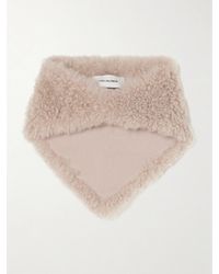 Yves Salomon - Schal Aus Shearling Und Wolle - Lyst
