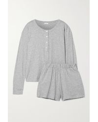 Skin + Net Sustain Chloe Pyjama Aus Bio-pima-baumwoll-jersey - Grau