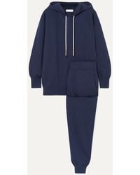 Olivia Von Halle - Gia Paris Silk And Cashmere-Blend Hoodie And Track Pants Set - Lyst