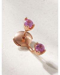 Anita Ko - Orbit 18-Karat Rose Sapphire Single Earring - Lyst