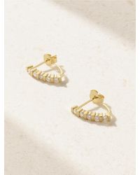 Jennifer Meyer - Edith 18-Karat Diamond Hoop Earrings - Lyst