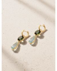 Irene Neuwirth - Gemmy Gem 18-Karat, Aquamarine And Tourmaline Earrings - Lyst