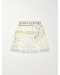Tory Burch - Printed Cotton Shorts - Lyst