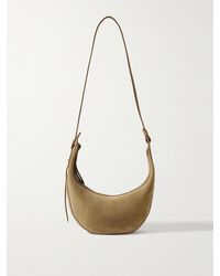 KHAITE - Augustina Small Suede Shoulder Bag - Lyst