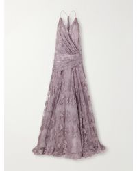 Zimmermann - Clash Draped Lace Gown - Lyst