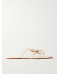 Zimmermann - Belara Floral-Appliquéd Leather Sandals - Lyst