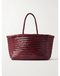 Dragon Diffusion - Bamboo Triple Jump Große Tote Aus Geflochtenem Leder - Lyst