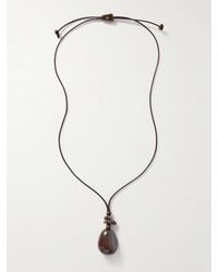 Hunting Season - The Pendant Tagua And Leather Necklace - Lyst