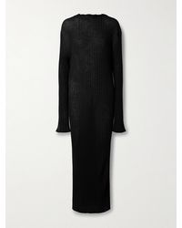 KHAITE - Sigrid Ribbed Merino Wool-Blend Maxi Dress - Lyst