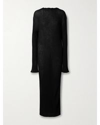 KHAITE - Sigrid Maxikleid Aus Einer Gerippten Merinowollmischung - Lyst