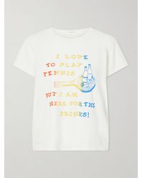 Mother - The Boxy Goodie Goodie Printed Cotton-Jersey T-Shirt - Lyst