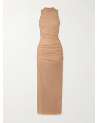 SIR. - Ruby Open-Back Gathered Crepe Midi Dress - Lyst