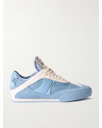 Chloé - Kick Sneakers Aus Veloursleder Mit Besätzen Aus Leder Und Mesh - Lyst