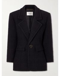 Saint Laurent - Wool-Blend Tweed Blazer - Lyst