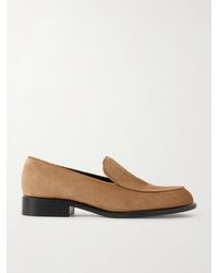 KHAITE - Miles Suede Loafers - Lyst