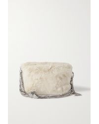 Jimmy Choo Faux Fur Soft Madeline Mini Bag - Lyst