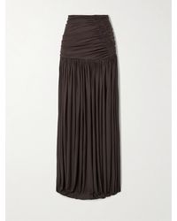Christopher Esber - Orion Ruched Gathered Jersey Maxi Skirt - Lyst