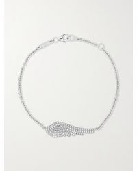 Garrard - Wings Classic 18-Karat Diamond Bracelet - Lyst