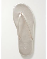 Ancient Greek Sandals - Saionara Zehensandalen Aus Metallic-Leder - Lyst
