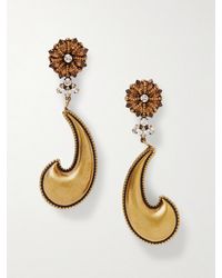 Etro - Tone Crystal Earrings - Lyst