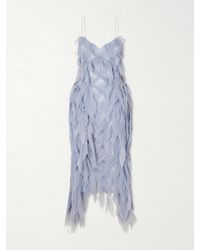 PAULINE DUJANCOURT - Argyle Recycled-Tulle Midi Dress - Lyst