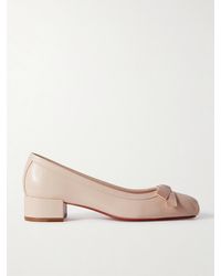 Christian Louboutin - Mamaflirt 30 Ballerinas Aus Leder Mit Schleife - Lyst
