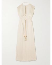 Isabel Marant - Joya Braided Gathered Cotton-Gauze Maxi Dress - Lyst