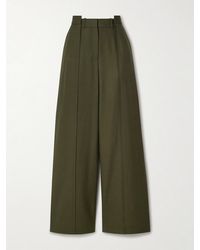 Jason Wu - Asymmetric Paneled Wool-Blend Wide-Leg Pants - Lyst
