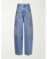 Willy Chavarria - Bad Girl Distressed High-Rise Barrel-Leg Jeans - Lyst