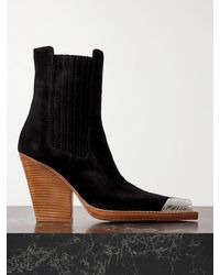Paris Texas - Dallas Embellished Suede Ankle Boots - Lyst
