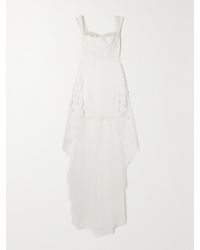 Rime Arodaky - Oshun Embellished Embroidered Tulle And Crepe Mini Dress - Lyst