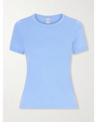 Flore Flore - Car Ribbed Organic Cotton-Jersey T-Shirt - Lyst