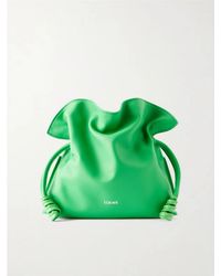 Loewe - Flamenco Coil Mini Leather Clutch - Lyst