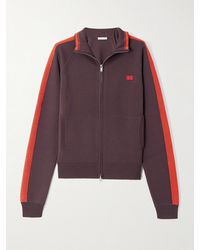 Wales Bonner - Tide Striped Knitted Track Jacket - Lyst