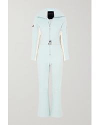 CORDOVA Signature Over The Boot Belted Striped Ski Suit - Blue
