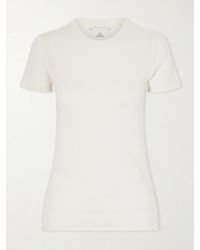 The Elder Statesman - Pebble Pearl Cashmere And Silk-Blend T-Shirt - Lyst