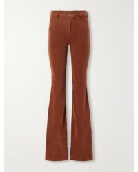 Mother - The Doozy Cotton-Blend Corduroy Flared Pants - Lyst