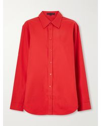 Tibi - Easy Cotton-Twill Gabardine Shirt - Lyst