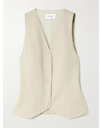 St. Agni - Pinstriped Wool-Blend Twill Vest - Lyst