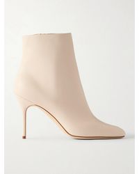 Manolo Blahnik - Insopo 90 Leather Ankle Boots - Lyst