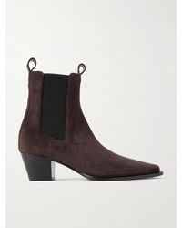 TOTEME - The City Suede Chelsea Boots - Lyst